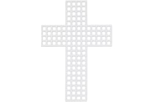 SEWOLOGY Plastic Canvas Shape 3 Inch - 10 Piece (Cross)