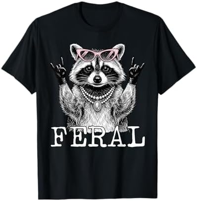 Amazon.com: Crazy Raccoon lady Raccoon Girl T-Shirt : Clothing