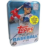 2021 Topps Series 1 MLB Baseball Tin (75 cards/bx, Baez)