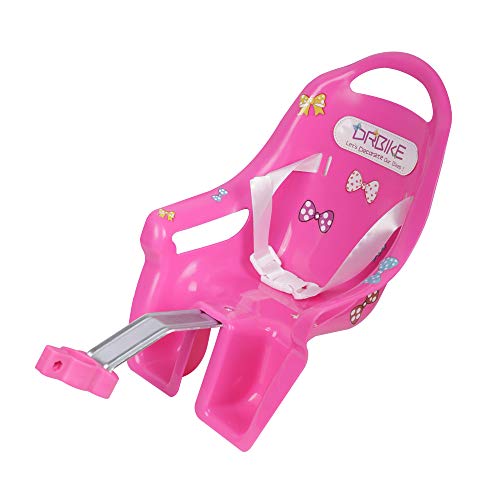 DRBIKE Baby Doll Bike Seat for Child Bike Attachment with Decorate