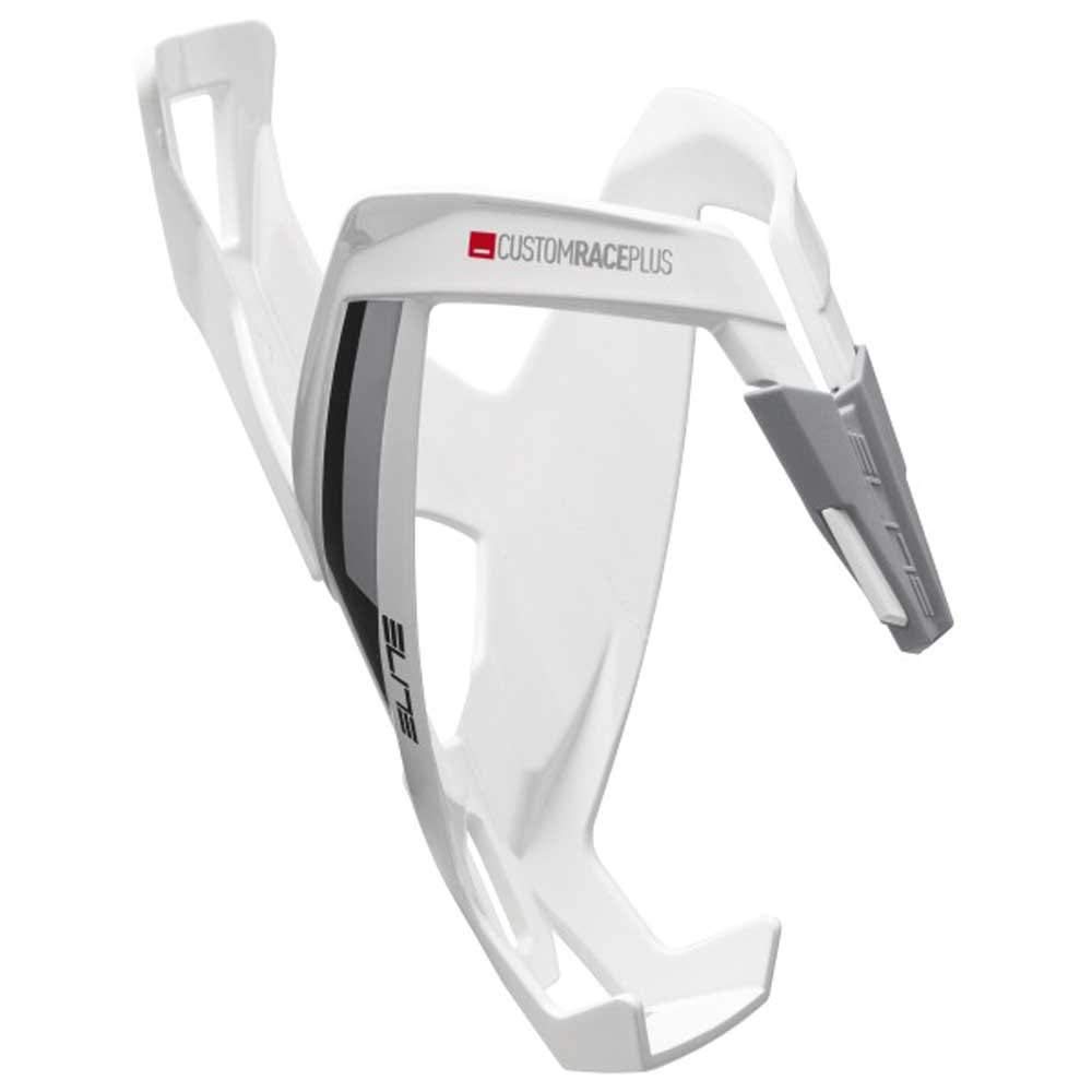Elite Custom Race Plus Bottle Cage, White/Black