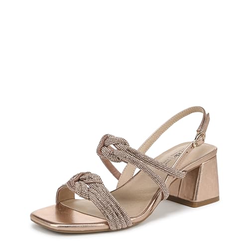 LifeStride Womens Celeste Heeled Sandal Rose Gold Metallic 12 M