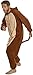 Silver Lilly Adult Pajamas - Plush One Piece Cosplay Monkey Animal Costume (XL)