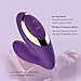 Clitoral Sucking Vibrator with Clitoris Sucker and G-Spot Stimulation, Wearable Dildos Couple Vibrators with 10 Suction & Vibration Settings, Rechargeable Waterproof Massager Sex Toys for Women