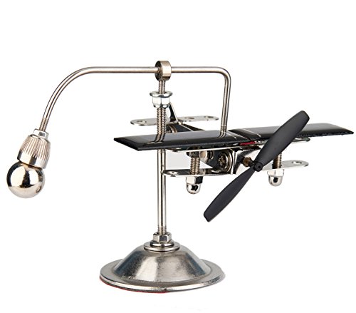 Sunnytech Solar Powered Aircraft Balancing Toy Kinetic Art Balance Toy Balancing Decompressive Science Psychology Car Home Offic Decor Desk Decor Toy WJ155