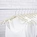 Closet Complete Premium Quality, True-Heavyweight, Virtually-Unbreakable Velvet Hangers, Ultra-Thin, Space Saving, No Slip, Best for Shirt, Dress, Lingerie, 360° Spin, Chrome Hooks, Ivory, Set of 50