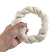 BBDOGO Dog Rawhide Bones Braided for Pets Rawhide Chew Treat Bone for Medium Dogs 15CM CW018 (3 PCS)