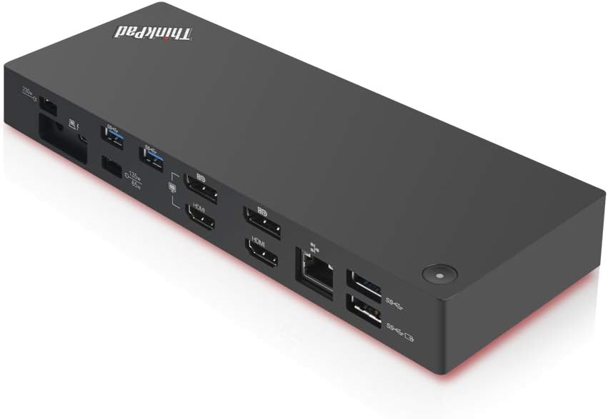 Lenovo USA ThinkPad Thunderbolt 3 Dock Gen 2 135W (40AN0135US) Dual UHD 4K Display Capability, 2 HDMI, 2 DP, USB-C, USB 3.1, Black: Computers & Accessories