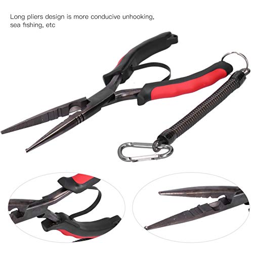 Vbestlife L-Zange Werkzeug, Angelhaken entfernen Drahtschneider Angelzange mit Anti-Lost-Seil für Angelausrüstung – Bild 5