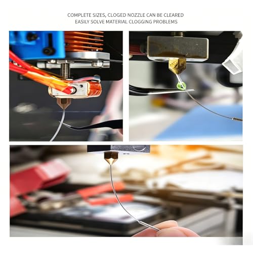 3D Printing Cleaning Brush 3D Printing Toolkit for Bambu Lab Tool 3D Printer Tools 3D Printer Scraper Nozzle Cleaning Kit with Tweezers, Pliers, Nozzle Needles, Wrenches, Screwdriver Bits