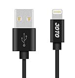 Lightning Cable, [Apple MFi Certified] JOTO Lightning to USB Cable (6.6ft 2m long), Data Sync Charge Cable for iPhone 6S 6 Plus 6, iPad Pro, Air 2, mini 4, iPod touch 5 6th gen, nano 7th gen (Black)