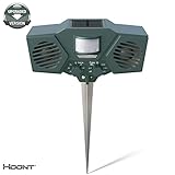 Hoont™ Powerful Solar Battery Powered Ultrasonic Outdoor Animal & Pest Repeller - Motion Activated [UPGRADED VERSION]
