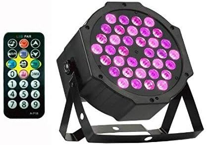 Sunshier Halloween props decoration Black Light With 36 UV Leds Controlled By IR Remote And DMX For Halloween Christmas Disco Stage Party Wall Washer