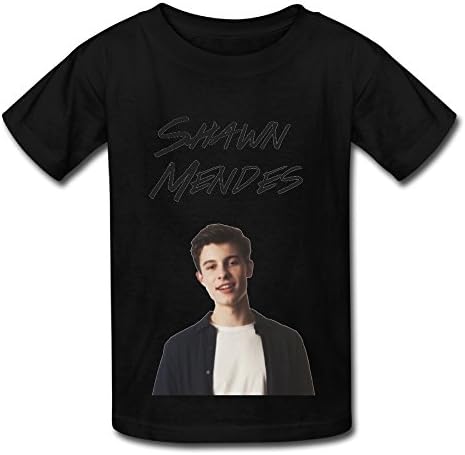Love Shawn Mendes Tour 2016 T Shirt For Big Boys' Girls' Black