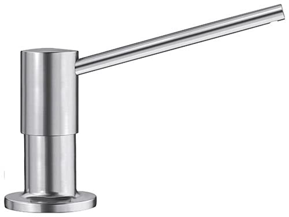 BLANCO Torre soap Dispenser in PVD Steel | Suitable for All BLANCO Kitchen Mixer taps | Convenient top Filling | Washing-up Liquid/soap Dispenser | 35 mm tap Hole | Bottle Volume 300 ml | Ø 4.8 cm — image 1