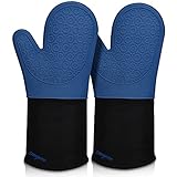 Extra Long Silicone Oven Mitts, sungwoo Durable