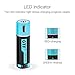 Rechargeable AA Batteries, 1500mAh Micro USB Charge, 1.5Hours Charging Fast Rechargeable Lithium Batteries, 1000 Cycle (4 Pack)
