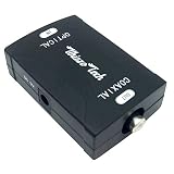 Whizzotech Toslink Coaxial to Optical Digital Audio Converter 24bit/192K HD Sampling