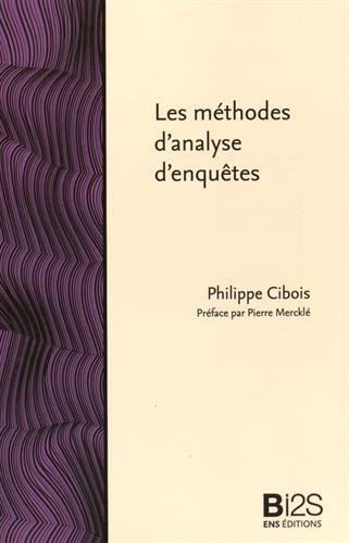 Les  méthodes d'analyse d'enquêtes