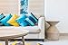 Pakaku Throw Pillows Covers for Couch/Bed 18 x 18 inch,Bernese Mountain Dog Summer Funny Lovely Animals Home Sofa Cushion Cover Pillowcase Gift Decorative Hidden Zipper Design Cotton and Polyester