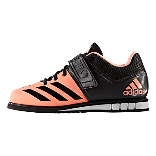 adidas Performance Women's Powerlift.3 W Cross-Trainer Shoe, Sun Glow Black/White, 9 M US