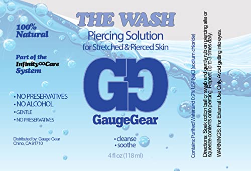 Gauge Gear Premium Stretched Ear Care Kit | Piercing Aftercare and Stretched Skin Care | Stretching Balm, Daily Oil