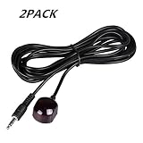 LINGLING ONE IR Receiver Cable - 10FTInfrared Remote Control Extender Repeater Cable with 3.5mm Jack Plug for HD DVR Cisco Explorer Verizon FiOS and Other STB Set Top Boxes - 2 Pack