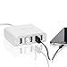 40W 8 Amps 5 Port High Speed USB Charger with IDD Technology (Intelligent Device Detection) iOS & Android Devices and Every Other Device with an USB Port - White - KabelDirekt