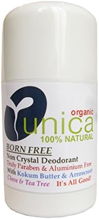 Organic Non Crystal Deodorant. Paraben & Aluminium Free. With Coconut oil, Kokum Butter & Calendula. Clove & Tea tree