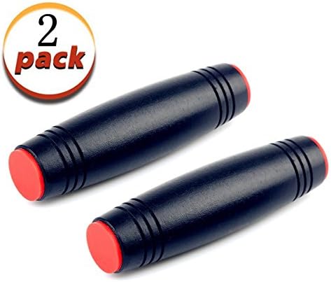 SBOTT Rollver Desktop Flip Toy Fidget Stick Perfect to Release Anxiety Attention Stress Helps Focus Killing Time for Child and Adults Woodden 2 Pack - Black