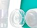 Tidy Space Products Air Travel Bottles Three Leak Proof Silicone Containers Suitable for Shampoo, Conditioner, Lotion, Honey, Condiments, 3 oz