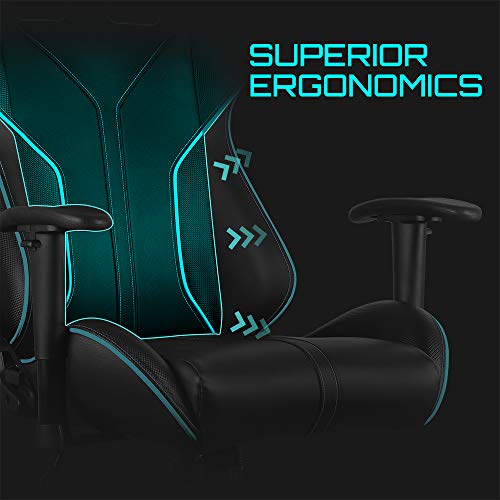 ThunderX3-RC3HEXC-Sedia-Gaming-Professionale-Metallo-NeroBlue-100-x-100-x-100-cm