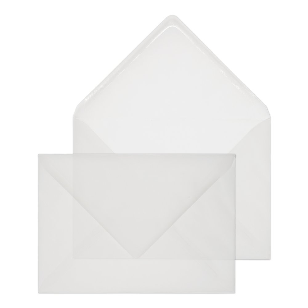 Blake Creative Senses C5 162 x 229 mm 90gsm Translucent Diamond Flap Gummed Banker Invitation Envelopes (ENV2315) Translucent White - Pack of 500