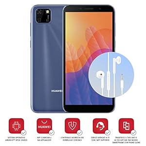 HUAWEI Y5p Blue + Cuffia AM115, DewDrop Display da 5.45”, Memoria 2+32 GB (Versione Italiana) - immagine 3