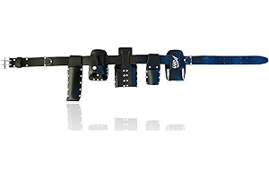 ANVI GLOBAL Scaffolding Belt | 6-Piece Tanned Split Leather Scaffold Belt | scaffold tool belt | scaffolding tool belt