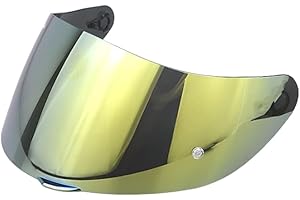 TAOHOM K1 Helmet shield Replacement,K5 Motorcycle Helmet Visor Compatible with AGV K1 K3SV K5 (Gold)