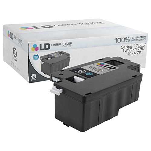 LD Compatible Toner Cartridge Replacement for Dell Color Laser 1250c, 1350, 1760 High Yield (Black, Cyan, Magenta, Yellow, 4-Pack) - Thumbnail 2