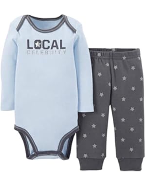 Child of Mine Local Celebrity Baby Boys 2 Piece Bodysuit and Pants Set