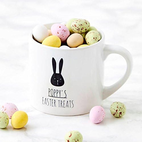 Happy Easter Mug, Personalised Children's Easter Mug, Bunny Mug, Easter Bunny Gift, Easter Bunny Mug, Rabbit Mug, Rabbit Lover Gift, Bunny Lady Gift, Gift for Family, Friends