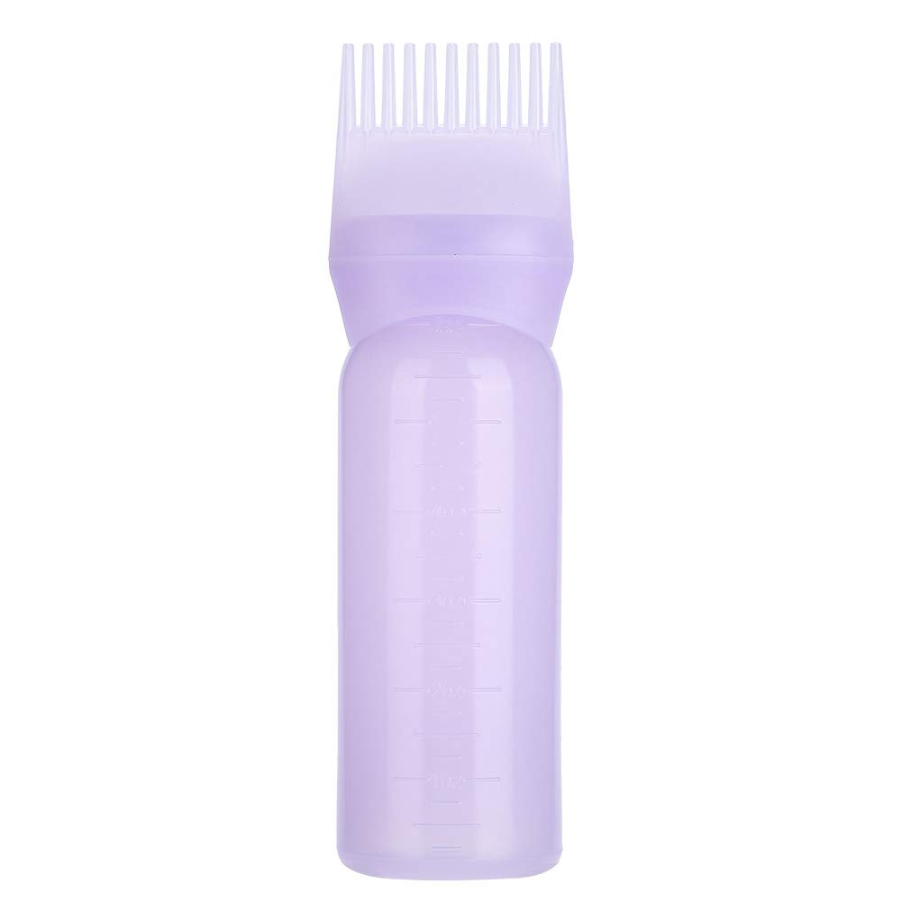 ANGGREK Hair Dye Bottle Brush Shampoo Hair Color Oil Comb Applicator Tool Root Comb Applicator Bottle (Purple)