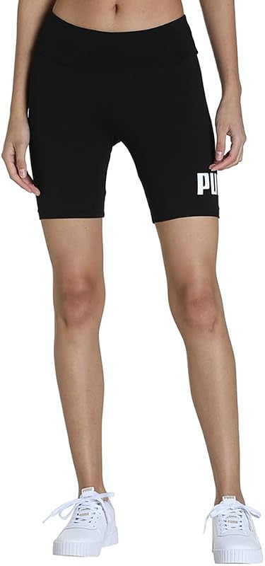 PUMA ESS 7"" Logo Short Leggings Collants, Mulheres, Preto (Preto), s