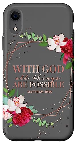 Christian Bible Verse Phone Cases Women Religious Gifts Mom Case for iPhone XR