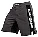 CLINCH GEAR - Pro Series - MMA Shorts WOD Shorts Fight Shorts, Pewter/Black/White, 36