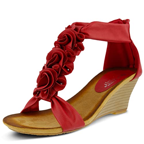 PATRIZIA Spring Step Harlequin Wedge Sandals for
