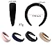 Headbands for Women Padded Headbands - 1PCS Velvet Headband Elegant Headbands Hairpins Headwear Barrette Styling Tools Accessories for Women and Ladies,Black