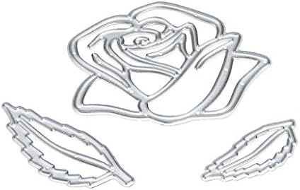 Die cutting for Paper Cards Craft, FIRERO Metal Mould for DIY Scrapbooking, Flowers, Apply to Sizzix Big Shot, Cricut Cuttlebug, Spellbinders and other Embossing Machines (E)