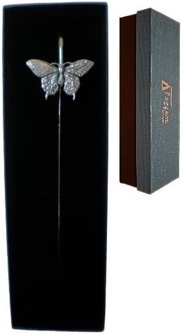 BUTTERFLY Polished Pewter Bookmark Boxed Gift - Made in England