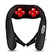 NURSAL Shiatsu Neck Shoulder Massager Electric Back Massage with Deep Kneading Massage for Muscles Pain Relief Heat Therapy Massager With AC & Car Adapter for Home Office Car Use