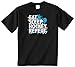 Threadrock Big Boys' Eat Sleep Hockey Repeat Youth T-Shirt M Black