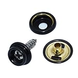 TommoT 60pcs Fastener Screw Snaps, Stainless Steel Marine Grade 5/8" Socket for Boat Canvas, Black